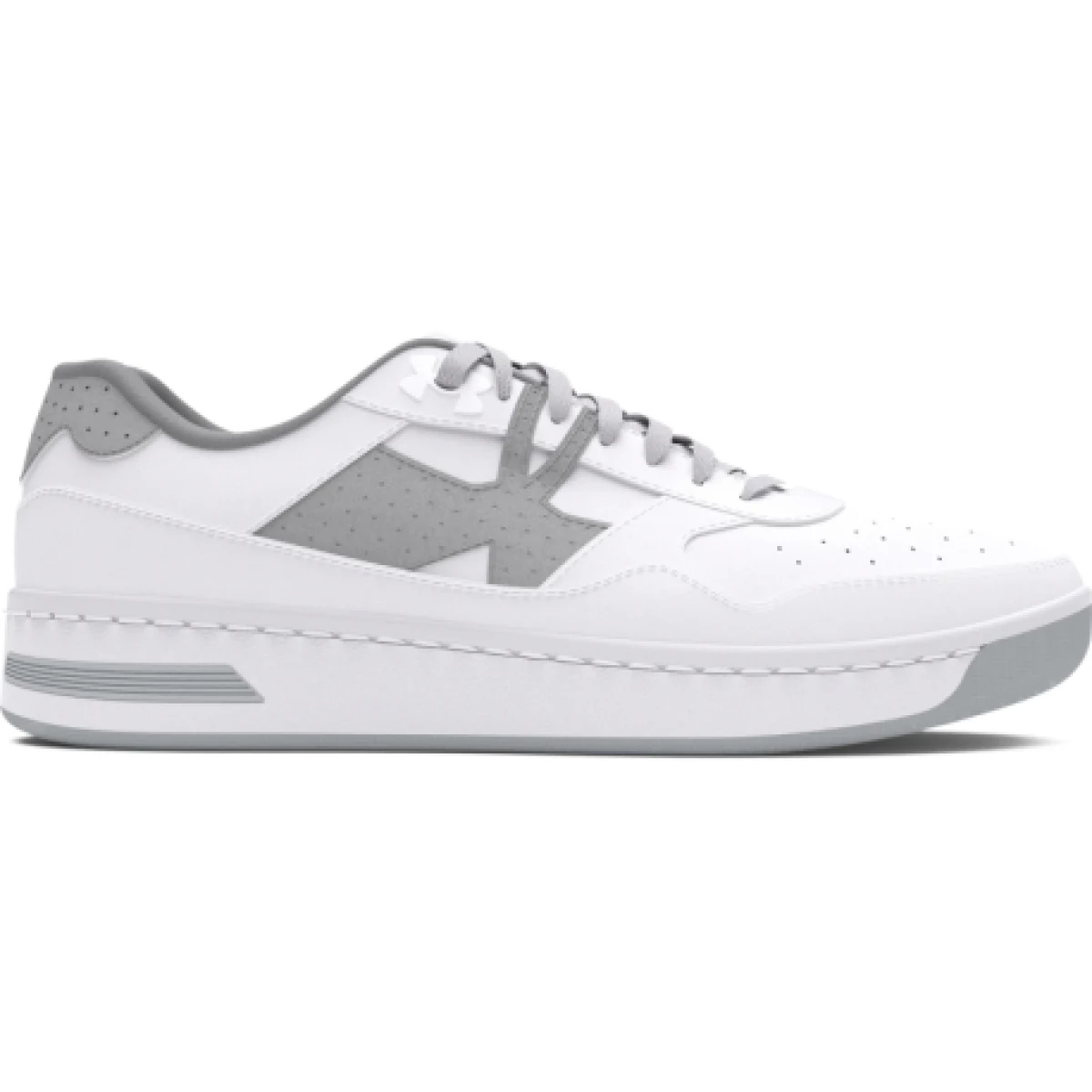 Pánská vycházková obuv UNDER ARMOUR UA Court 96 Suede white white mod gray · záber 1