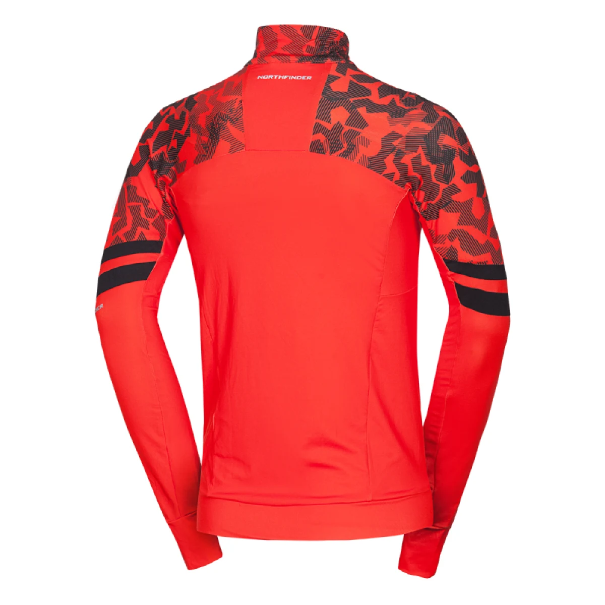 Pánska lyžiarska mikina s 1 2 zipsom NORTHFINDER BERTI-170orangeblack · záber 4