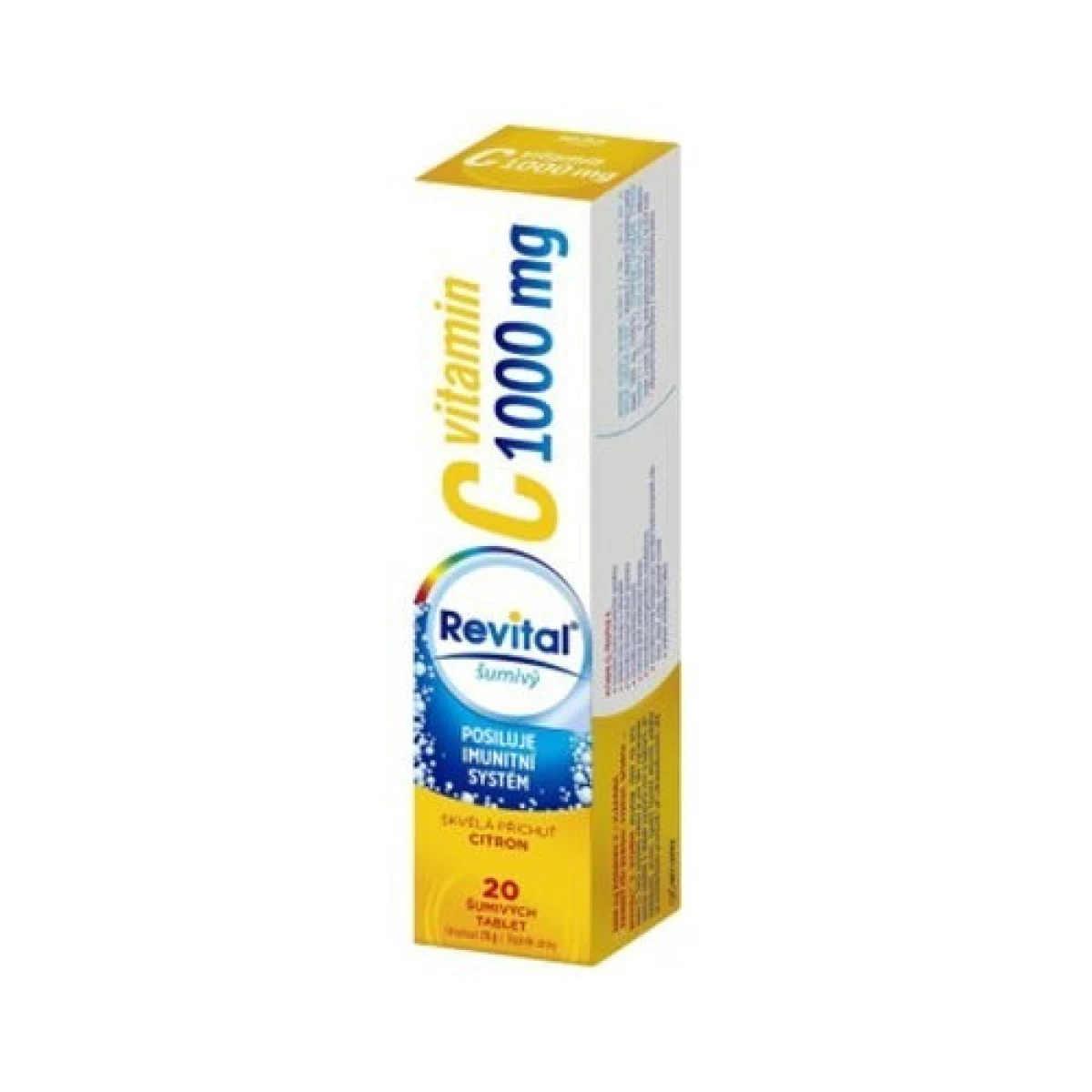REVITAL Vitamín C 1000 mg citrón 20 šumivých tabliet · záber 1