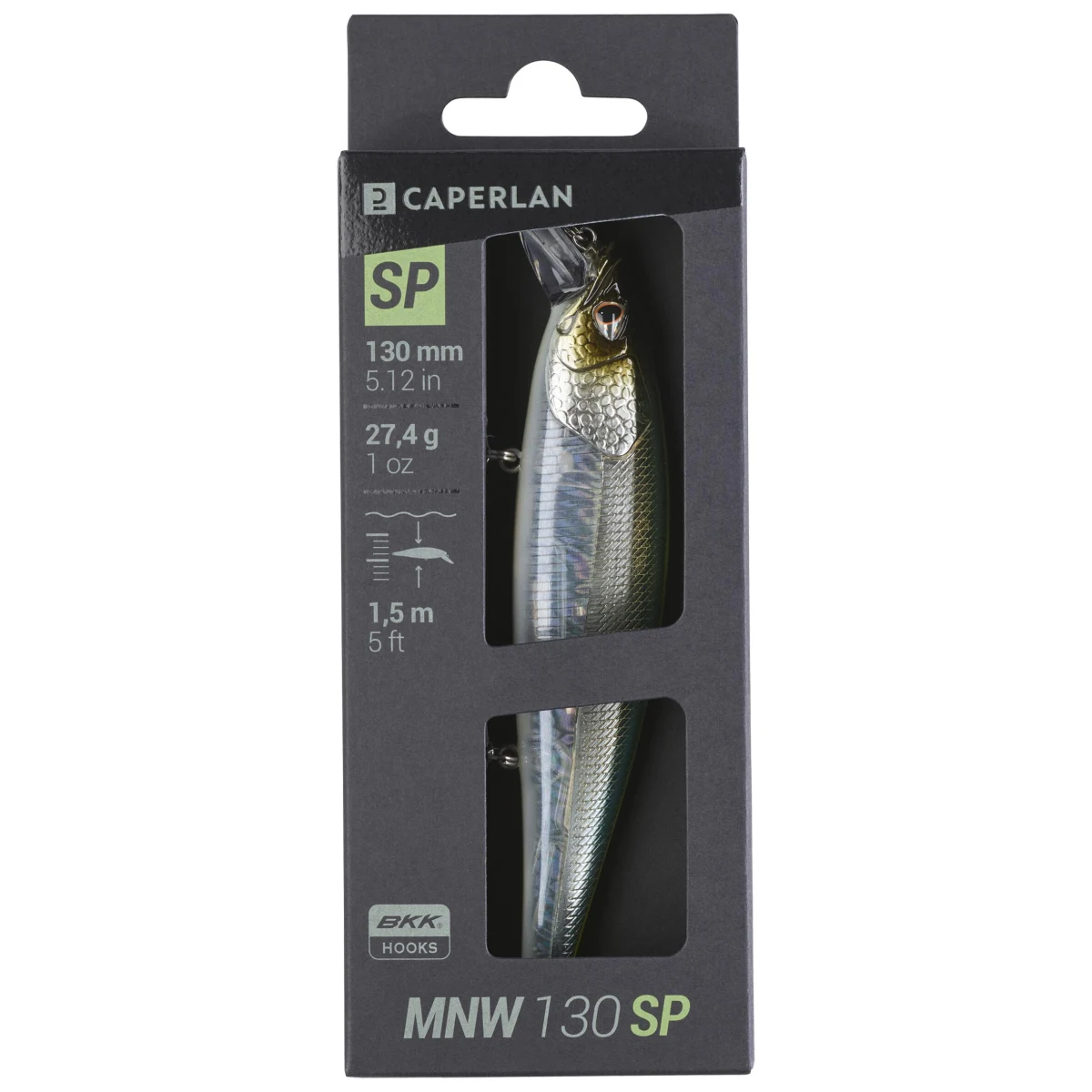 CAPERLAN Wobler Jerkbait Minnow WXM MNW 130 SP belička bez · záber 2