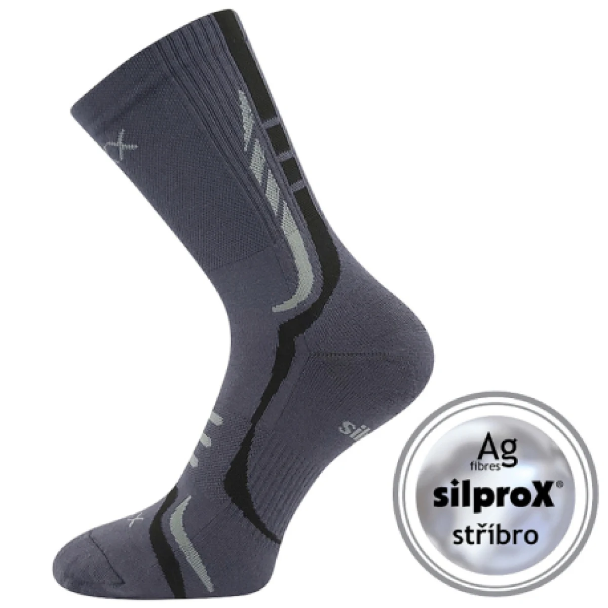 Pánske turistické ponožky VOXX 1 PACK-THORX DARK GREY · záber 1