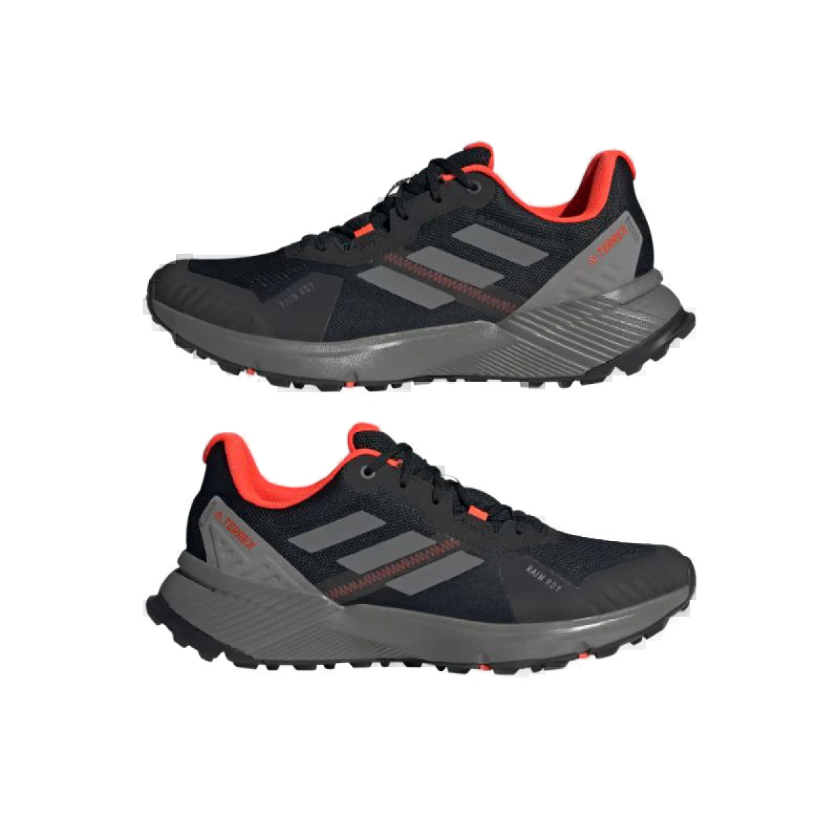 Pánská běžecká trailová obuv ADIDAS Terrex Soulstride R.Rdy core black grey six solar red · záber 5