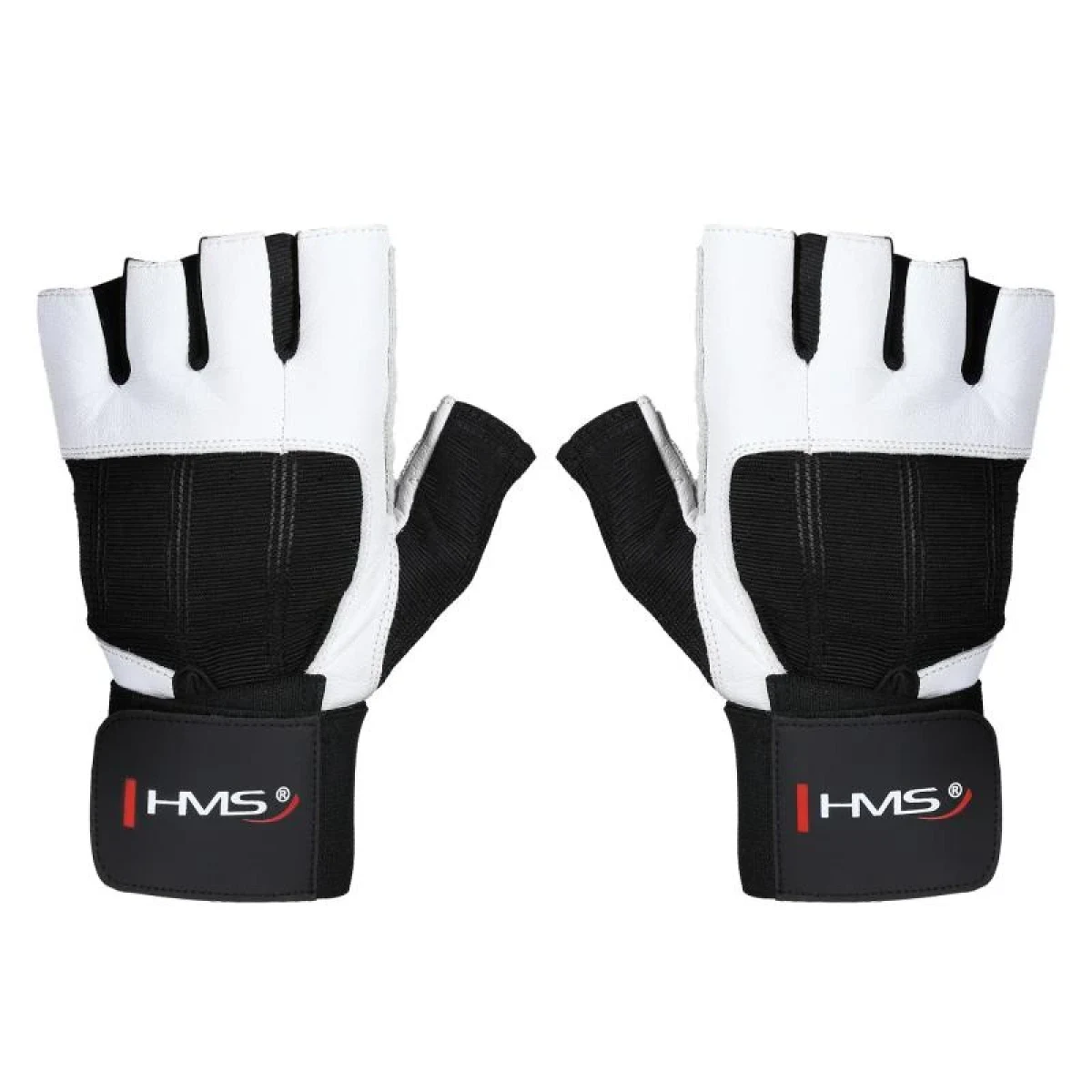 HMS Fitness rukavice RST04 bílé - Velikost: S | Barva: Biela · záber 1