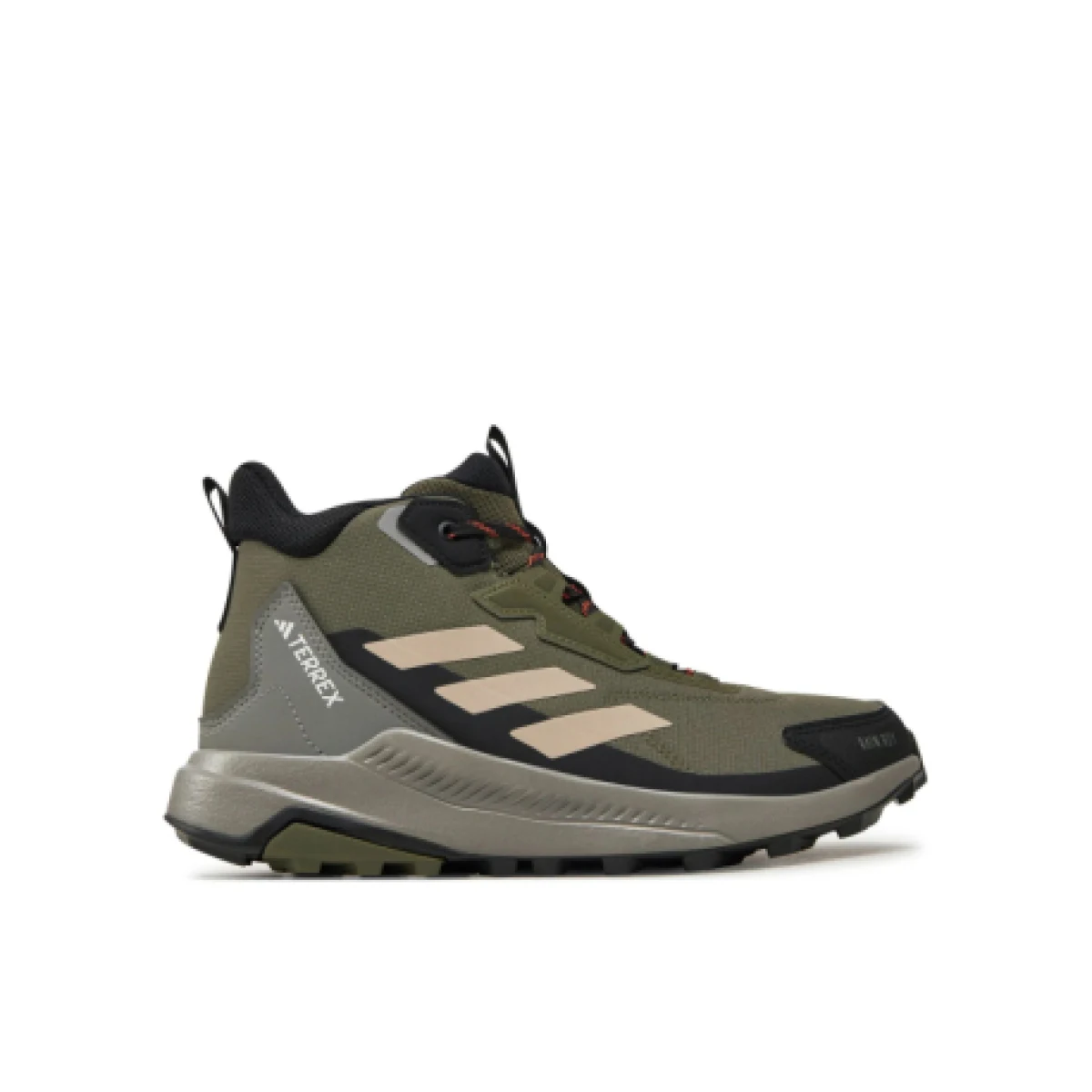 Pánska členková turistická obuv ADIDAS Terrex Anylander Mid R.Rdy M olive strata wonder beige core black · záber 1