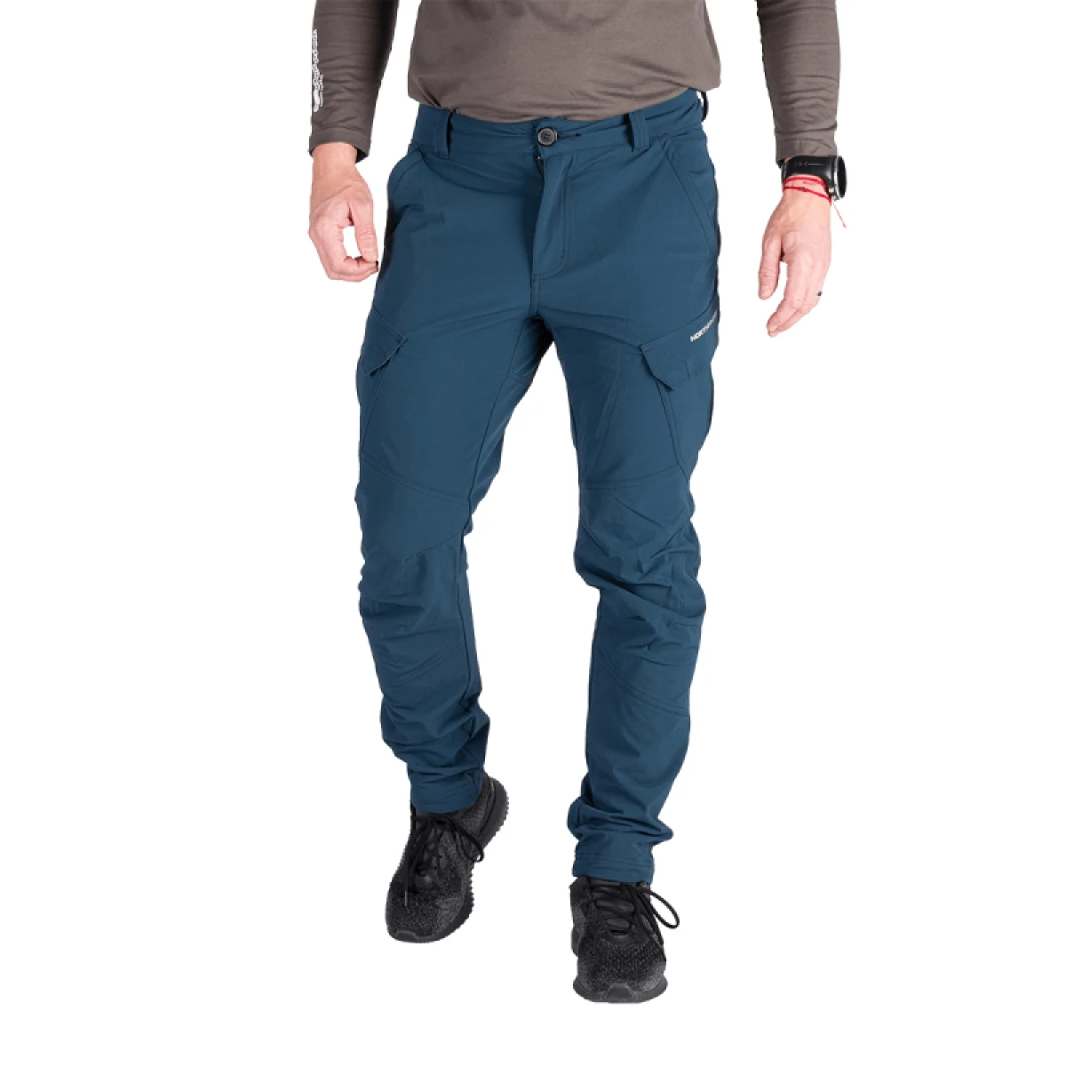 Pánské turistické zateplené kalhoty NORTHFINDER KUBA-346navy · záber 2