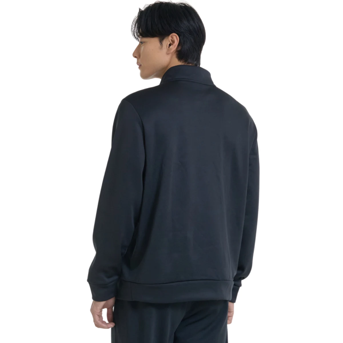 Pánská zateplená tréninková mikina s 1 2 zipem UNDER ARMOUR UA Armour Fleece 1 4 Zip-BLK · záber 3