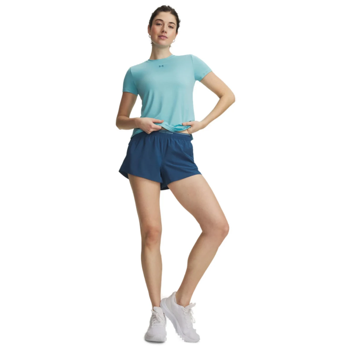 Női edzőnadrágok UNDER ARMOUR UA Vanish Woven 3in Shorts-BLU · záber 4