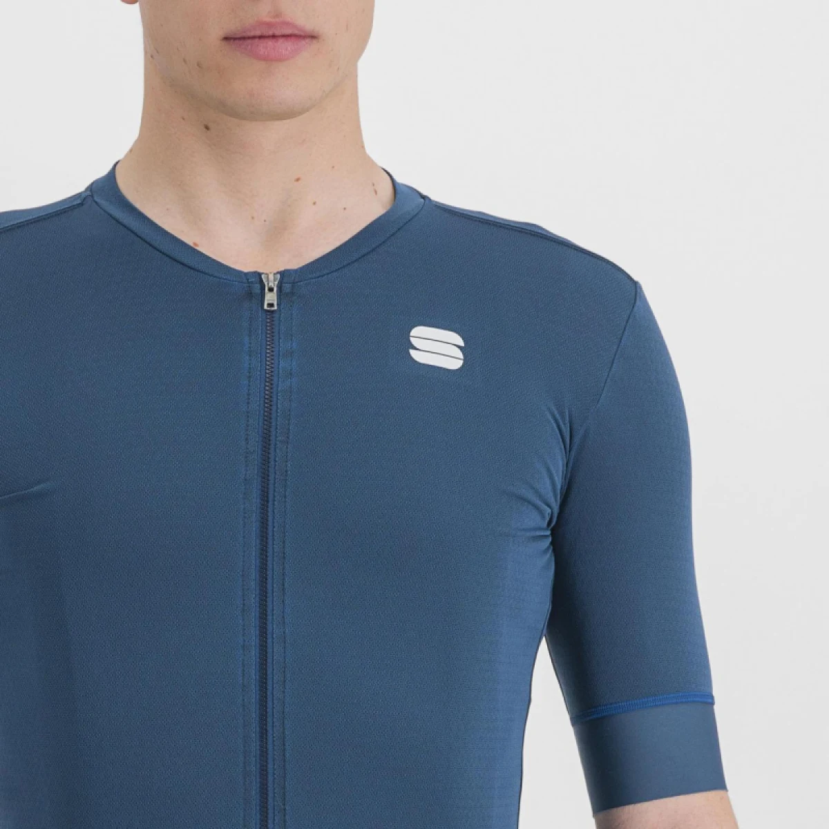 Pánský cyklistický dres s krátkým rukávem SPORTFUL Monocrom jersey, blue sea · záber 4
