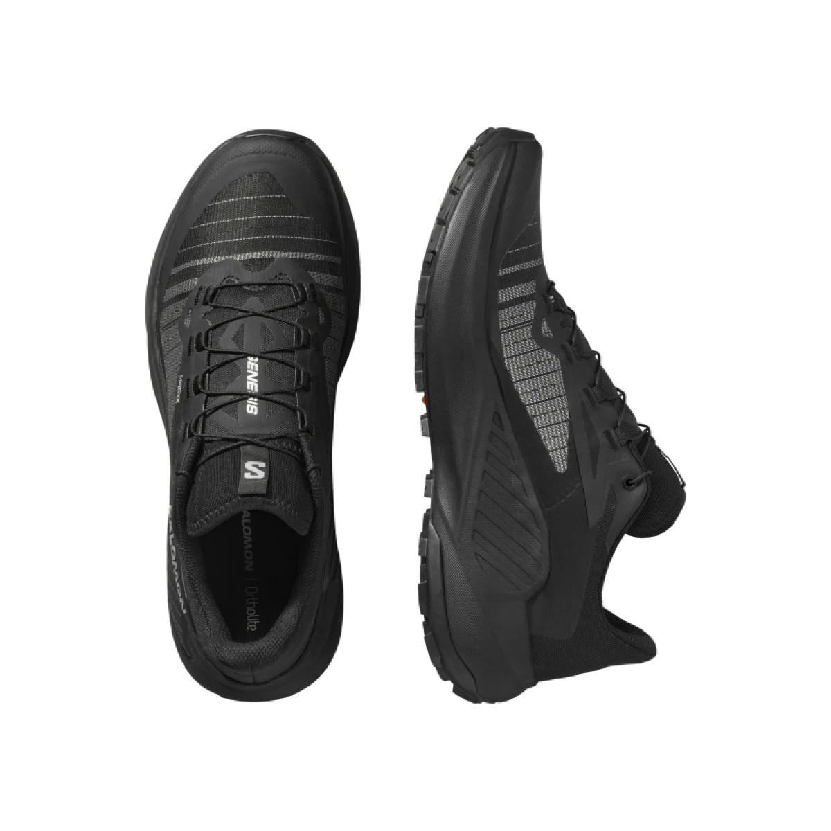 Pánska bežecká trailová obuv SALOMON Genesis M black black footwear silver · záber 4