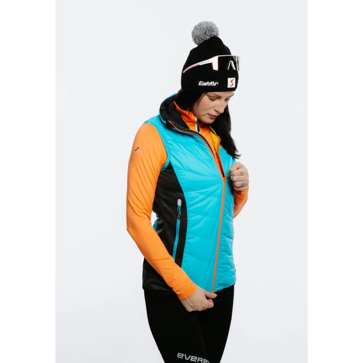 Dámská vesta na skialp EVERETT SkiToura PRIMALOFT vest W blue · záber 5