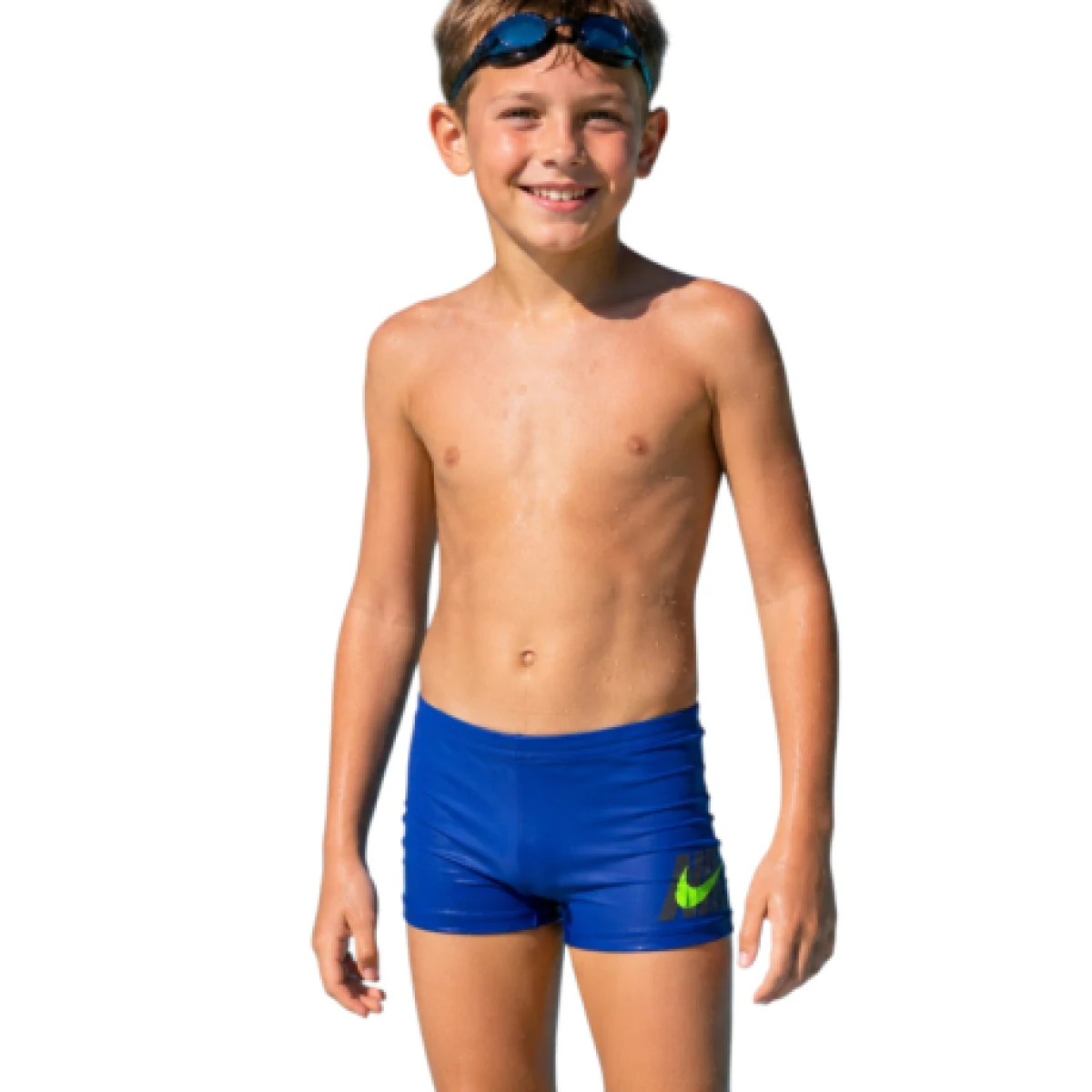 Fiú úszóboxerek NIKE SWIM Logo Graphic GAME ROYAL · záber 1