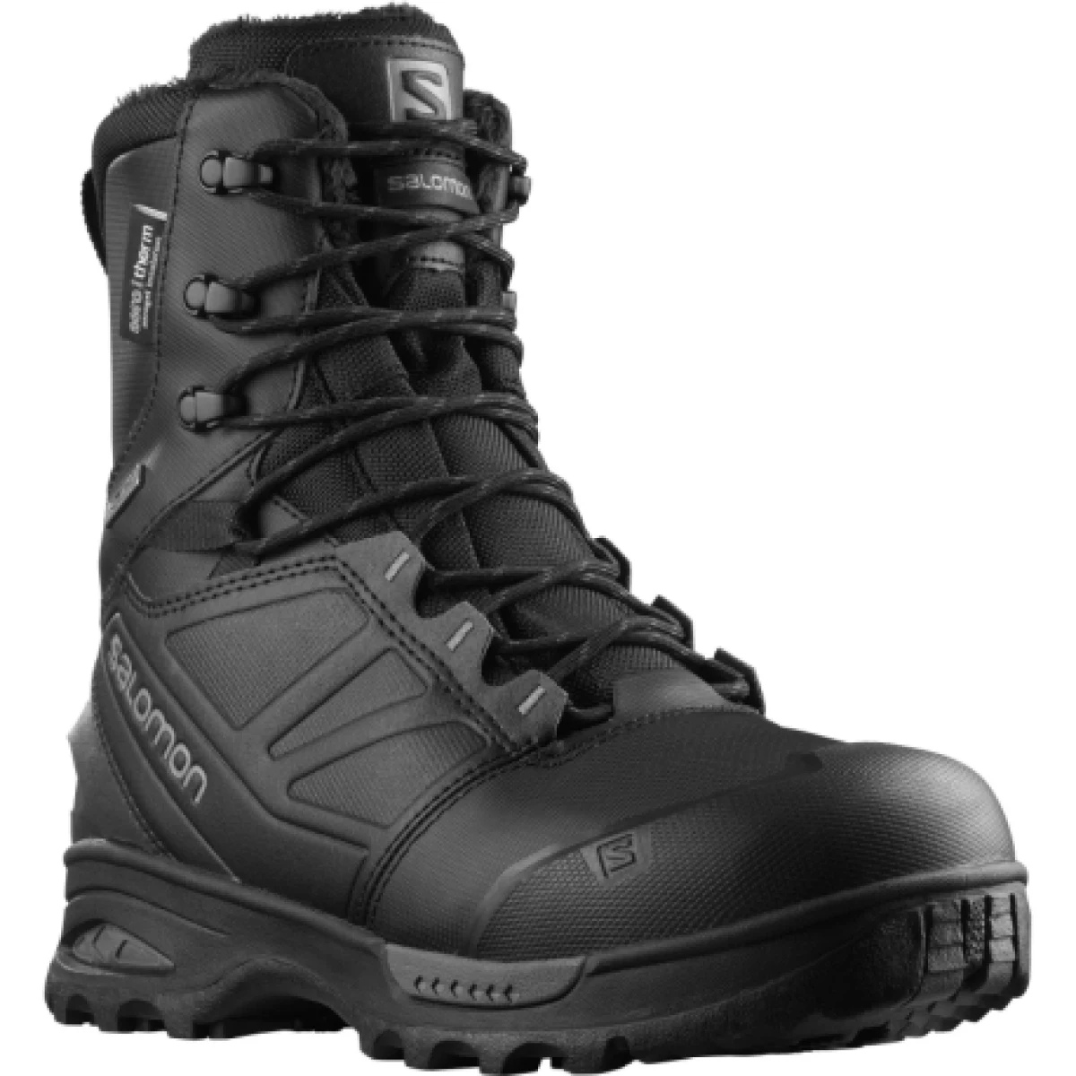 Pánske vysoké zimné topánky SALOMON Toundra Pro CSWP M black black magnet · záber 1