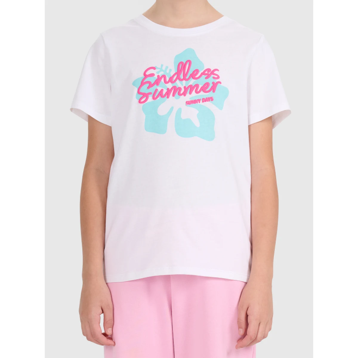 Dievčenské tričko s krátkym rukávom 4F JUNIOR TSHIRT F2938-10S-WHITE · záber 2