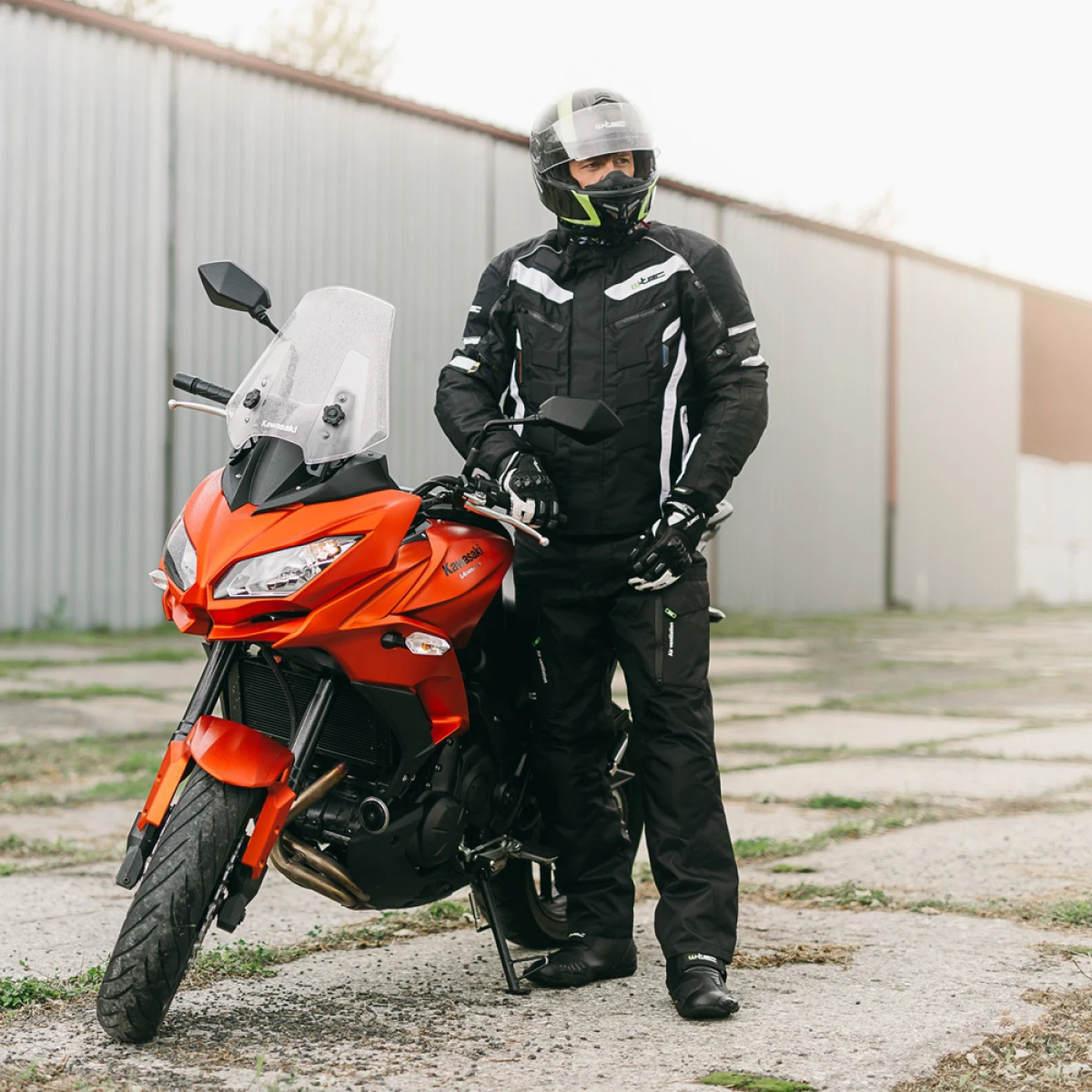 Moto rukavice W-TEC Radoon Farba čierno-biela, · záber 5