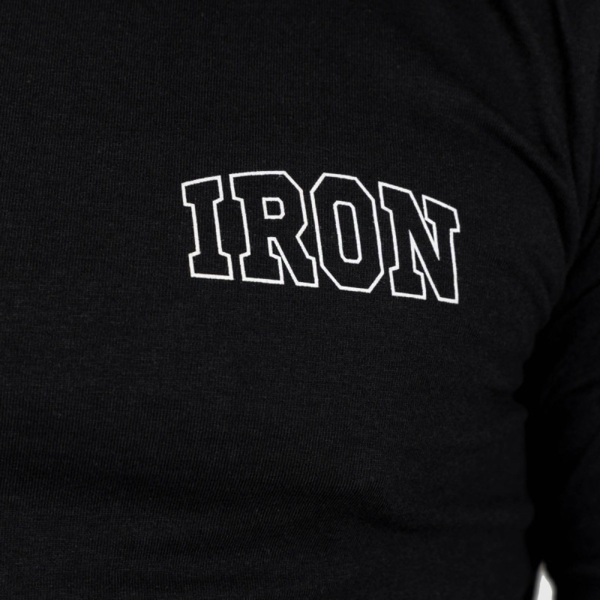 Pánske tričko s dlhým rukávom Iron Aesthetics Campus, čierne · záber 4