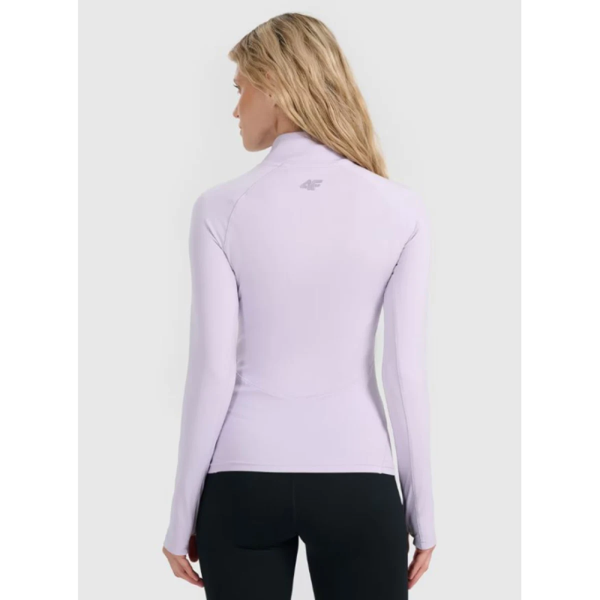 Dámské termo tričko s dlouhým rukávem a s polovičním zipem 4F BRUSHED UNDERWEAR F096-WAW25UBRUF096-52S-LIGHT VIOLET · záber 5