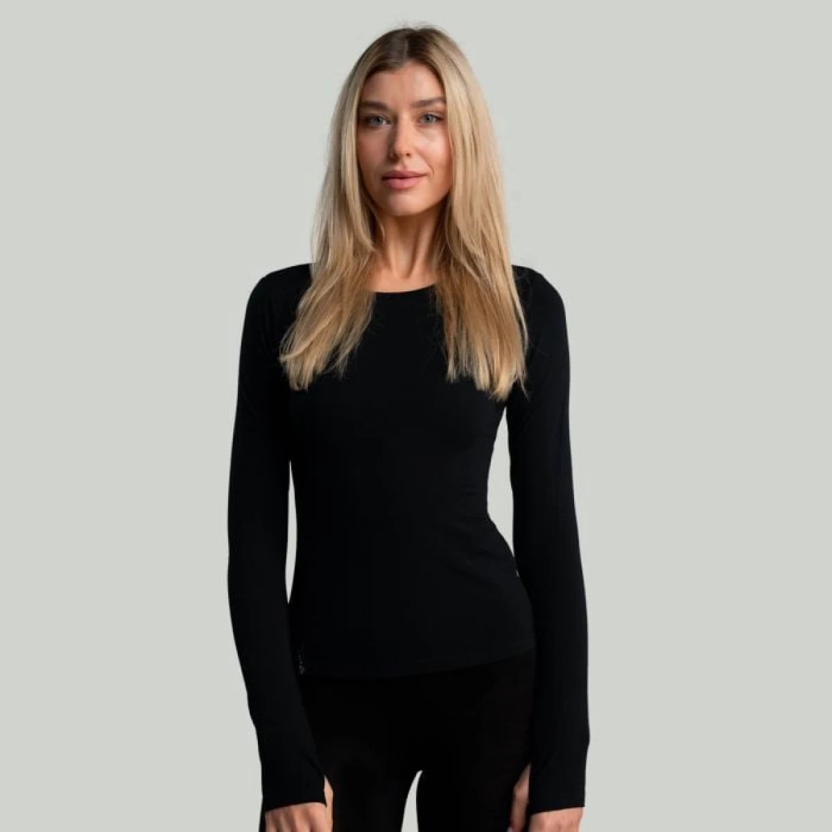 Дамска тениска с дълъг ръкав MERINO I Black - STRIX - Размер: XL | Тегло: 0,236 g | Опаковка: 55 · záber 1
