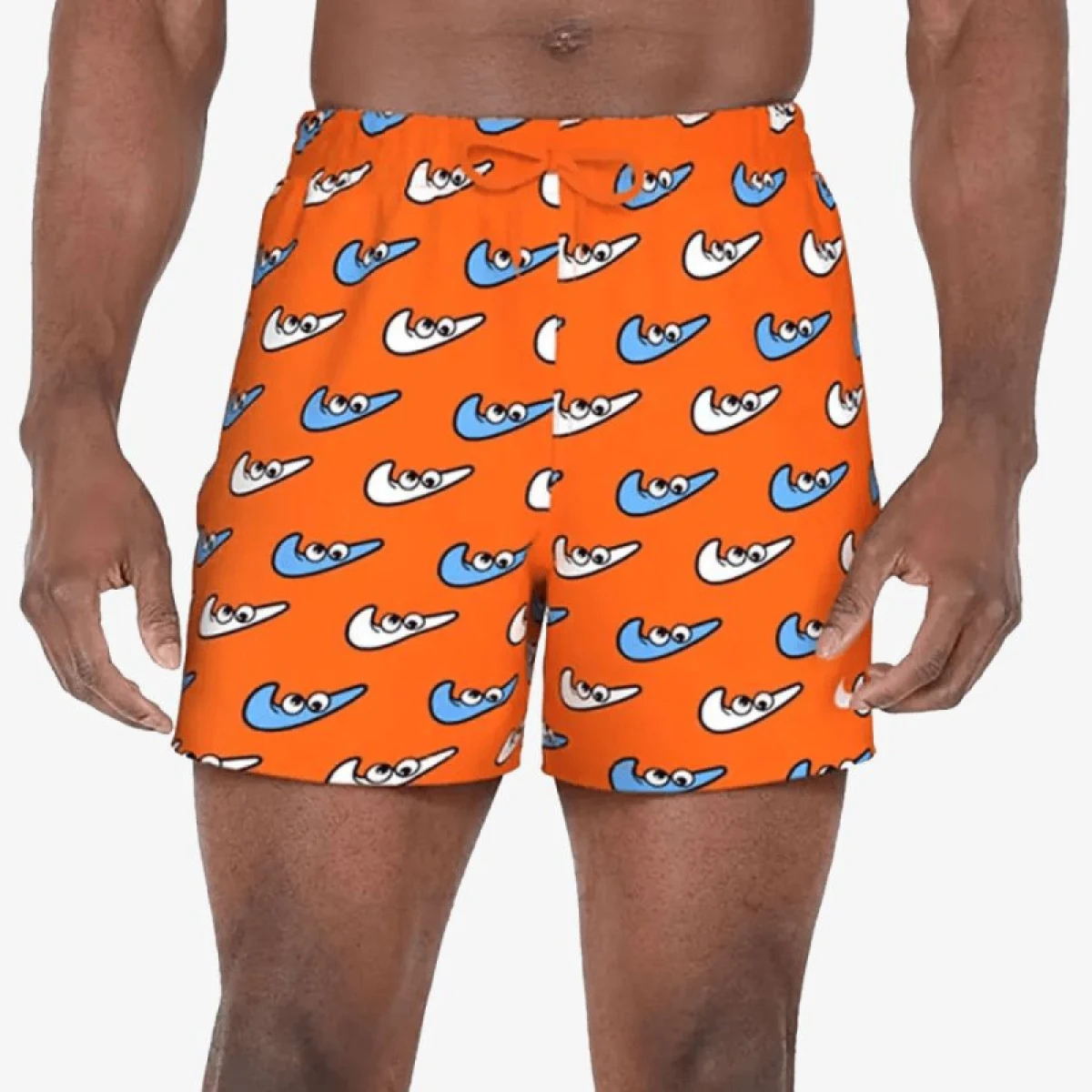 Pánské plavky NIKE SWIM MULTI PRINT-ORANGE BLAZE · záber 5