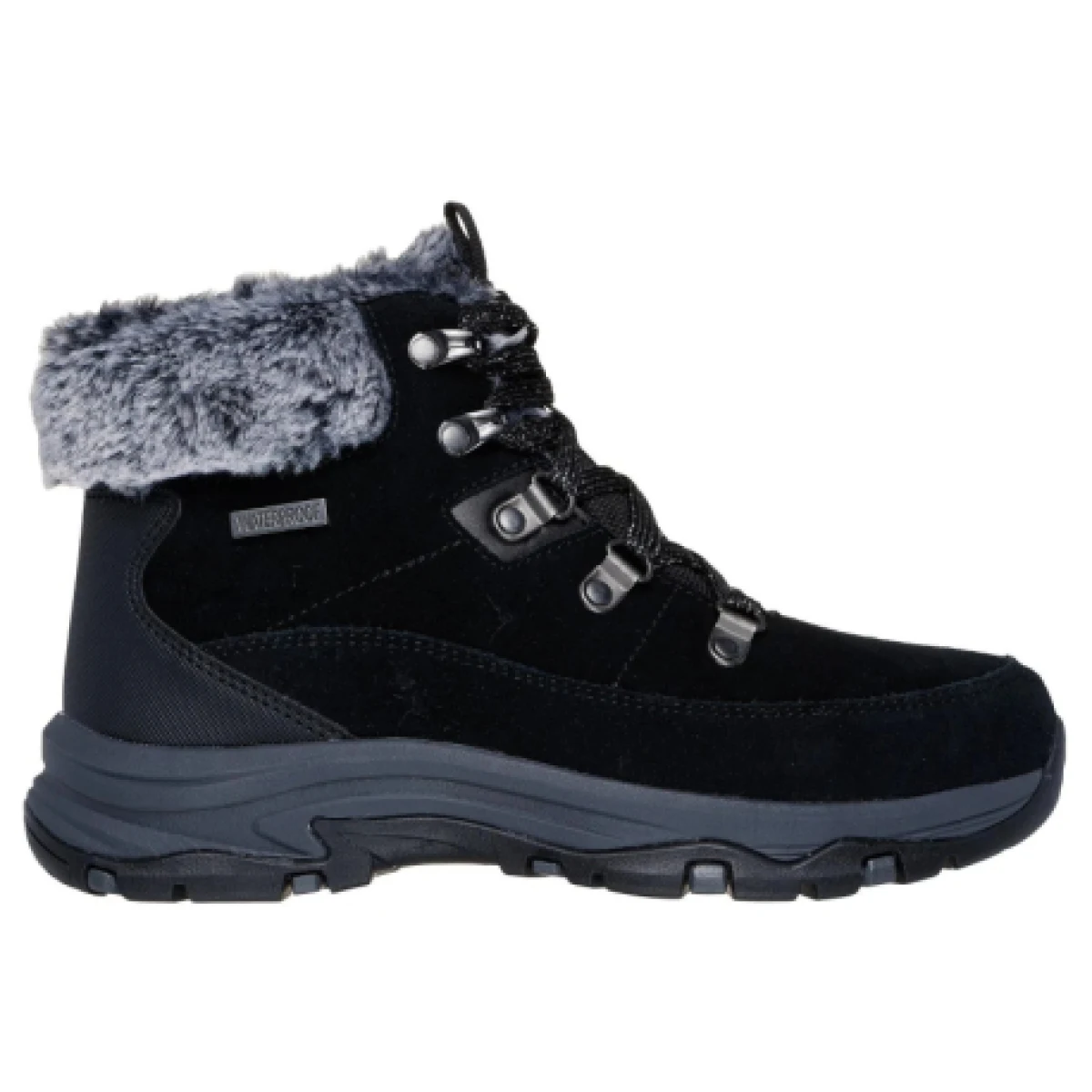 Dámske členkové zimné topánky SKECHERS Trego Snow Worries W black black · záber 1