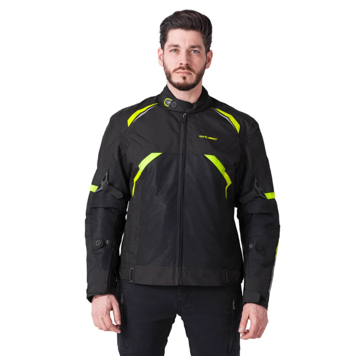 Letná moto bunda W-TEC Timuco Farba čierna-fluo, · záber 3