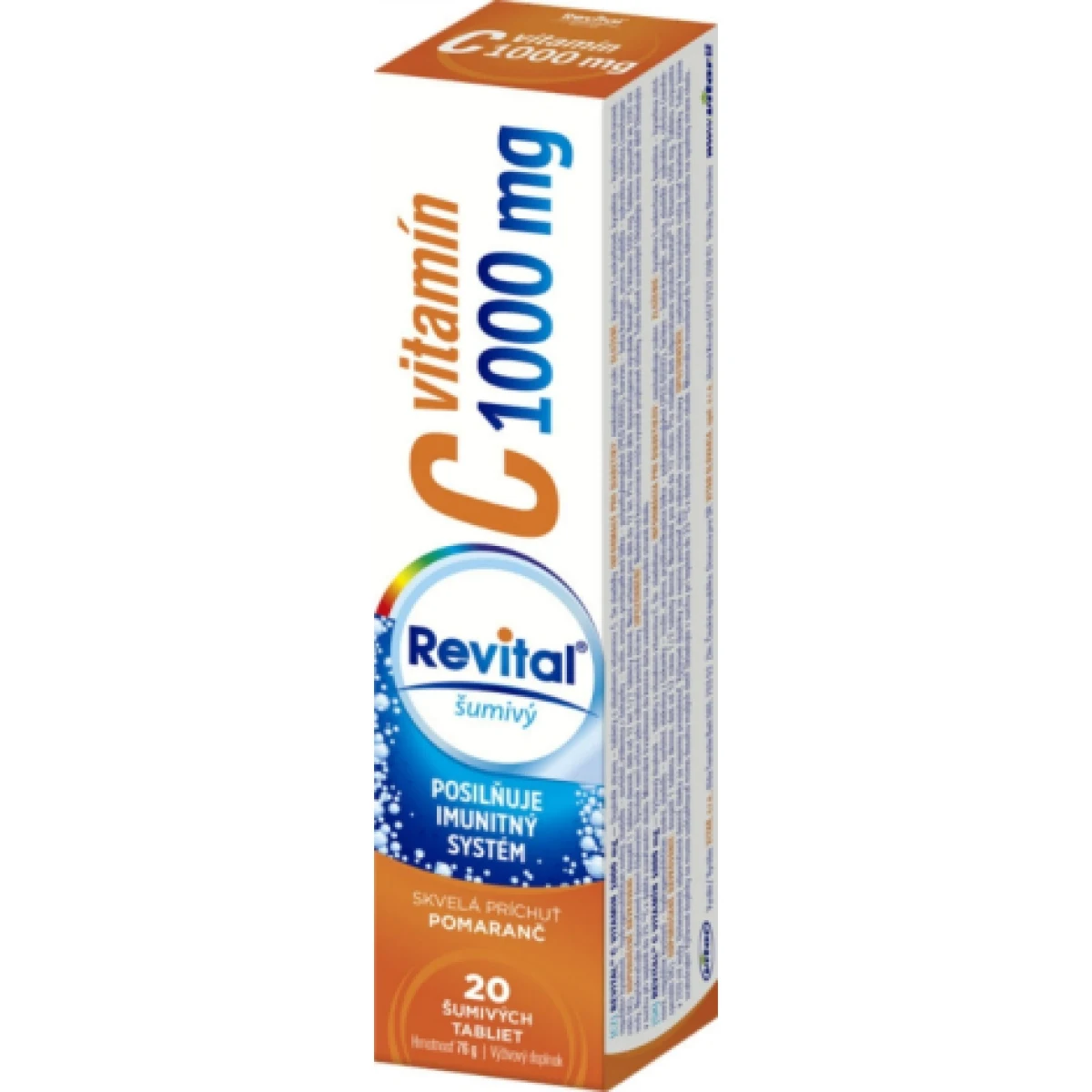 Revital vitamín C 1000 mg 20 šumivých tabliet pomaranč · záber 1