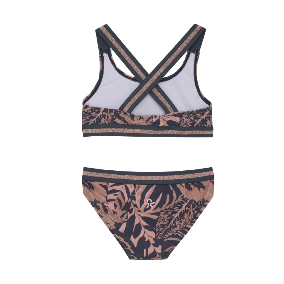 Lány fürdőruhák COLOR KIDS Bikini W. Contrast Straps, AOP-5077-Coral Blush · záber 2