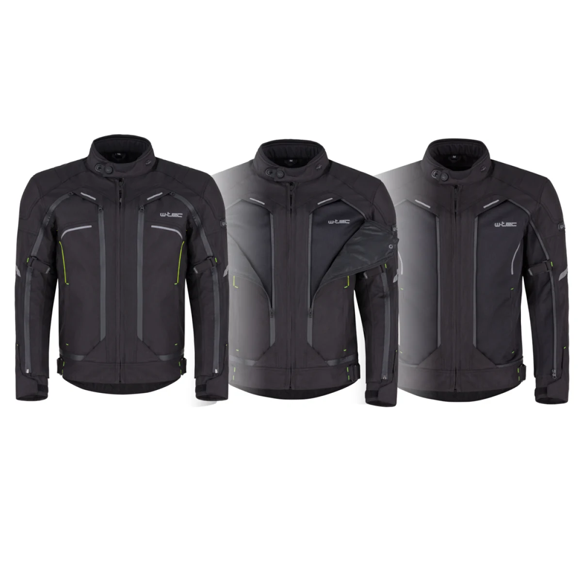 Pánska moto bunda W-TEC Progair Farba čierna-fluo, · záber 2