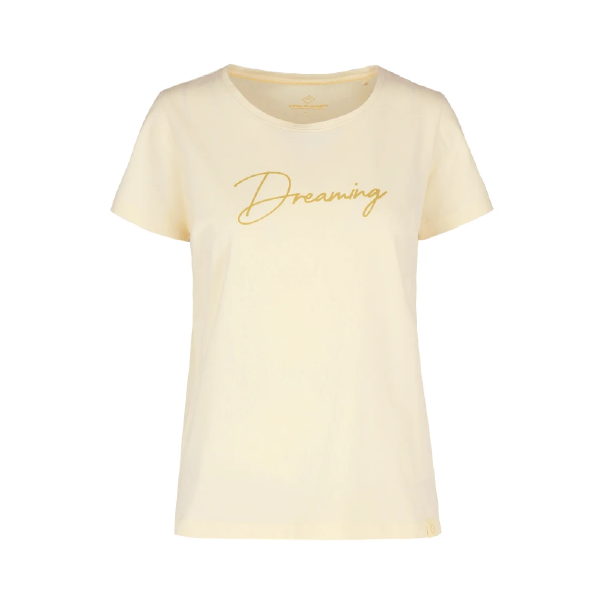 Dámske tričko s krátkym rukávom VOLCANO T-DECORE-CREAM · záber 5
