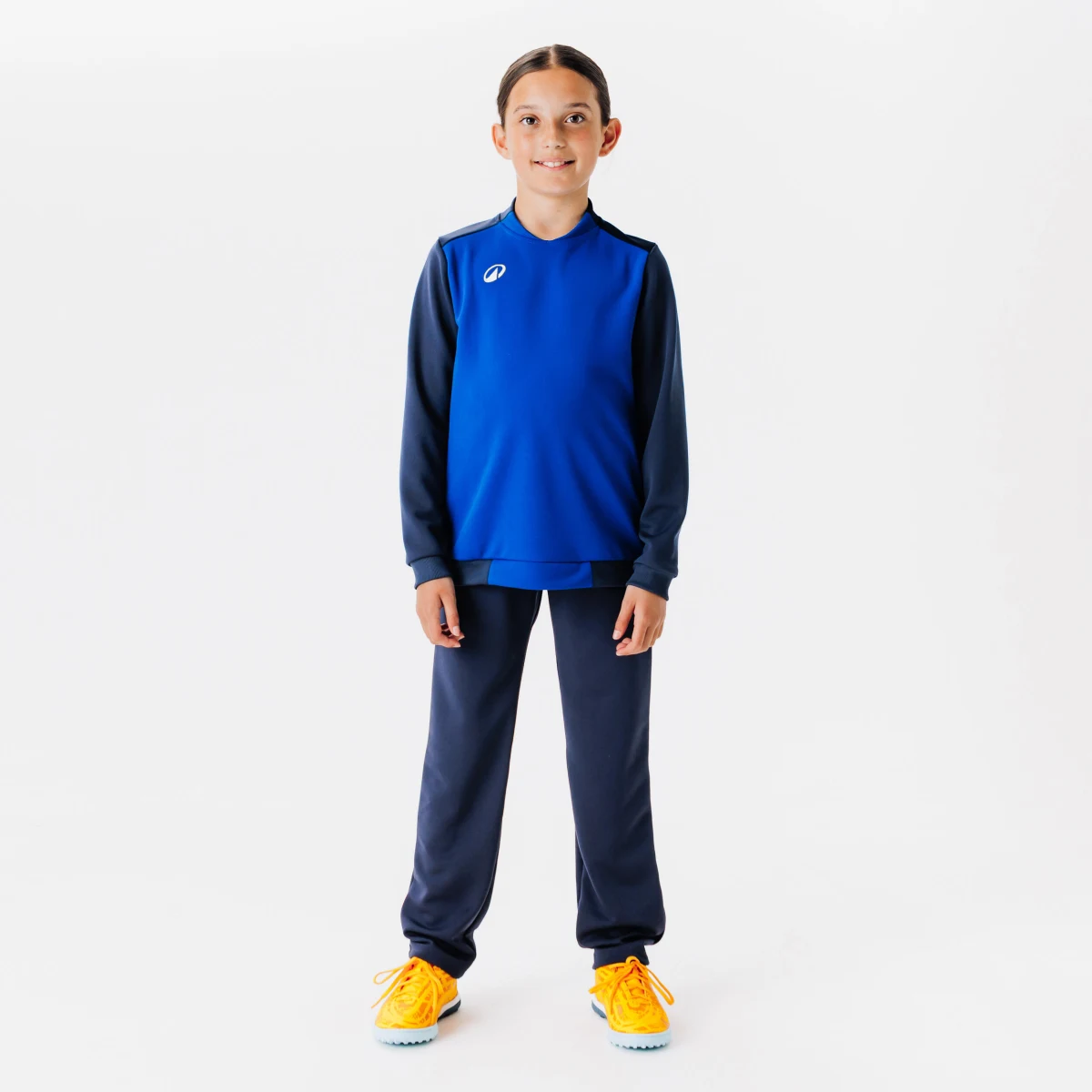 KIPSTA Detské futbalové nohavice Essentiel Club tmavomodré 10-11 r (141-150 cm) · záber 2
