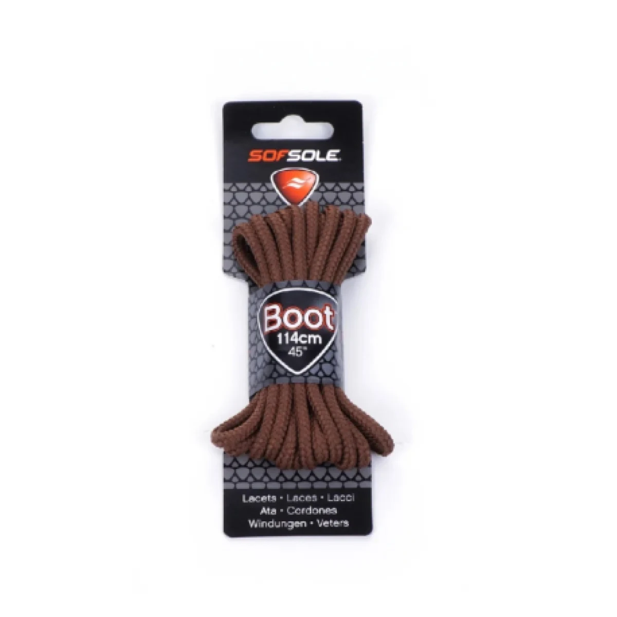 Šnúrky do topánok SOFSOLE LACES OUTDOOR 801935 LIGHT BROWN WAXED 114 CM · záber 1