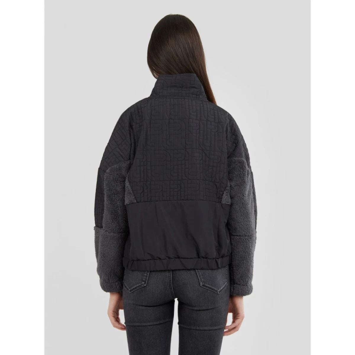 Dámská fleece mikina FUNDANGO Calypso Hybrid Pullover-890-black · záber 3