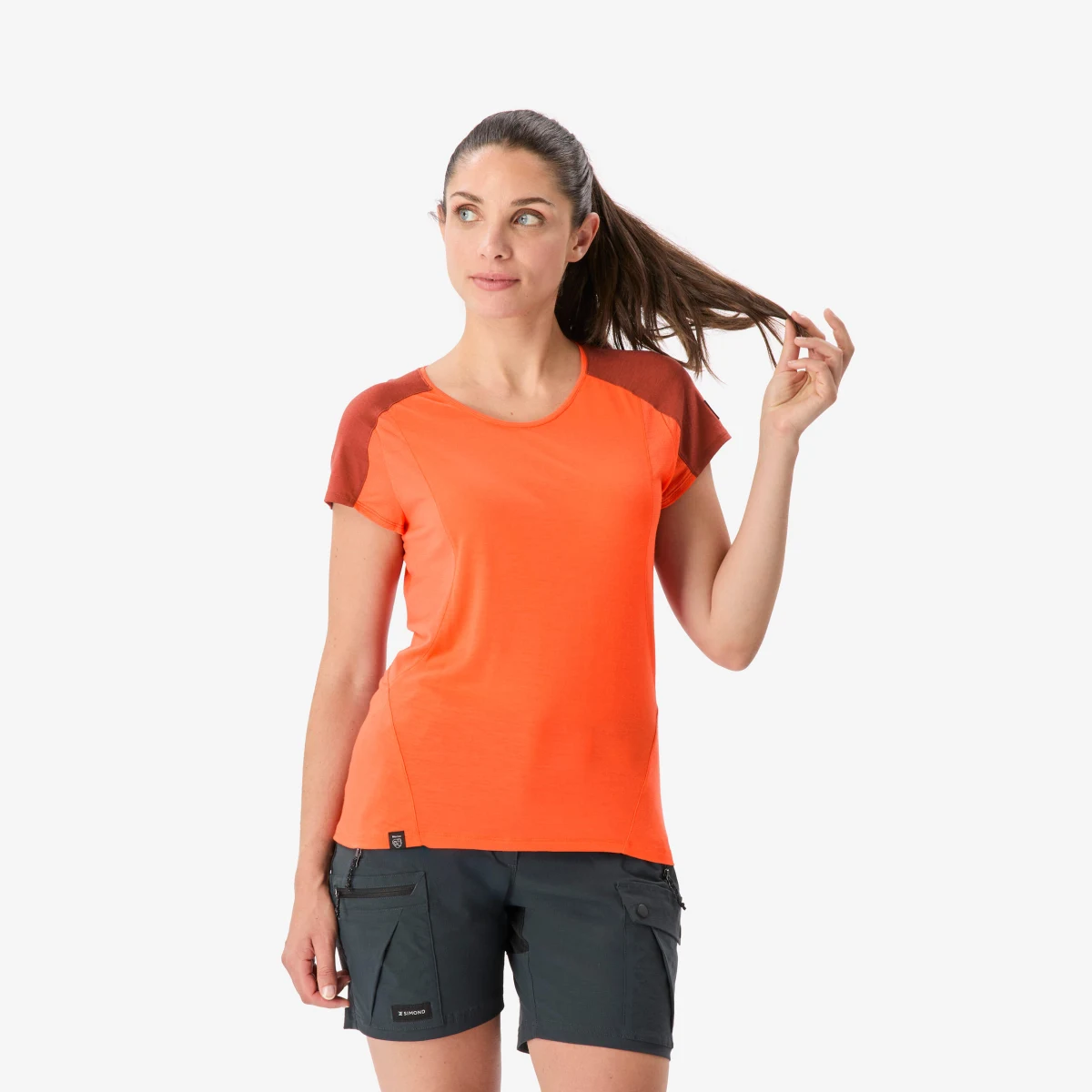 SIMOND Dámske trekingové tričko Merino Resist krátky rukáv oranžové 2XL · záber 1