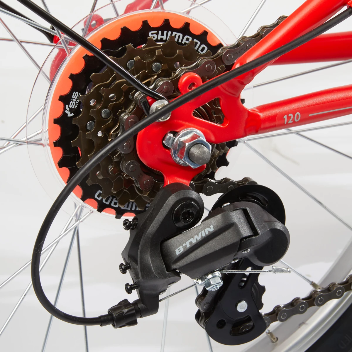 BTWIN Skladací bicykel Oxylane 120 červený jedna veľkosť · záber 2