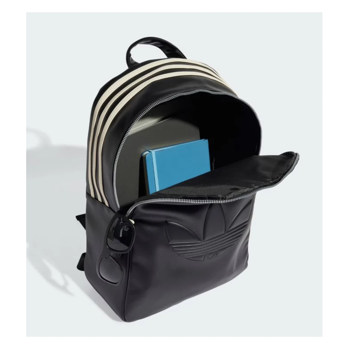 Batoh ADIDAS ORIGINALS Outline Trefoil Backpack black · záber 4