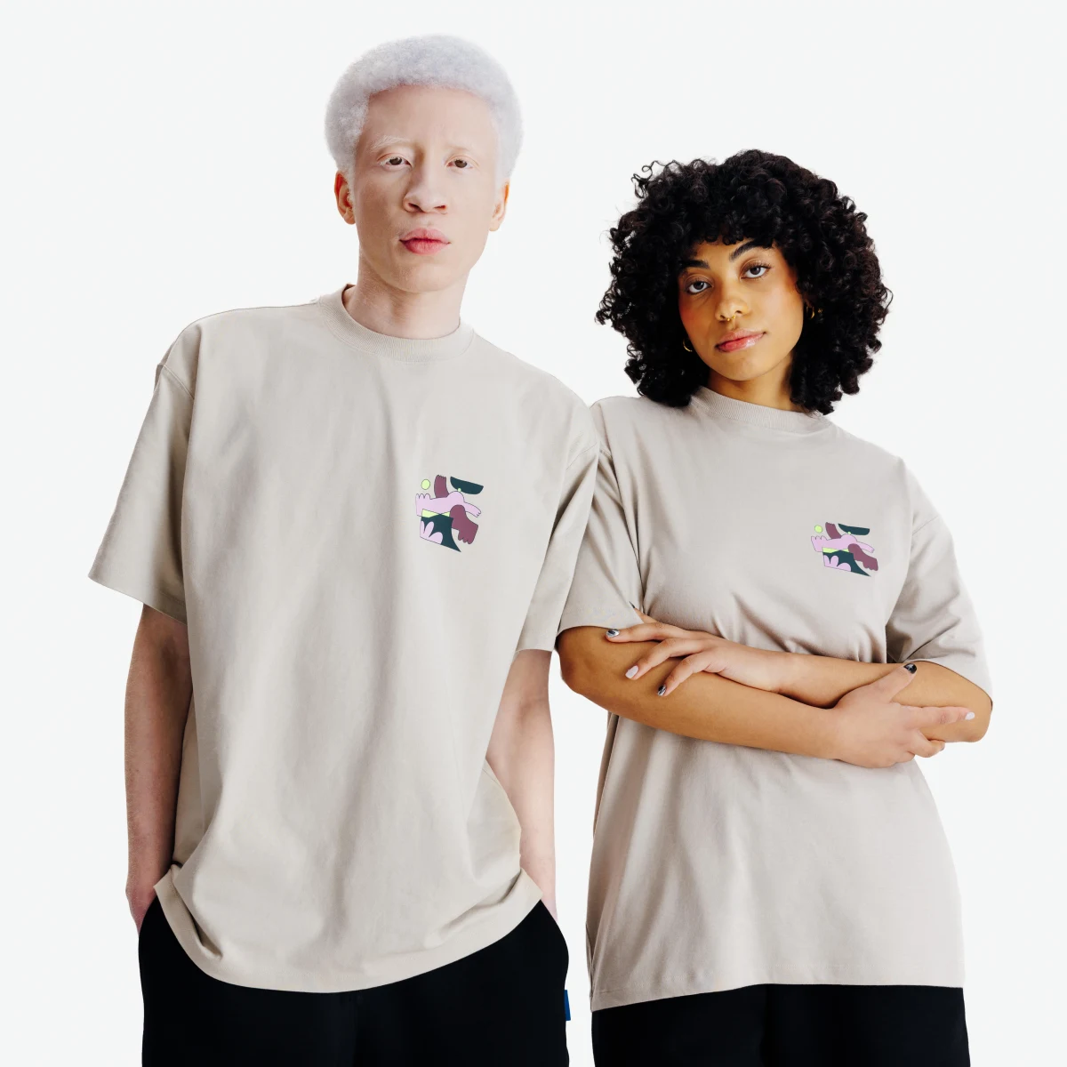 DECATHLON Unisex tričko Elementals s grafickým dizajnom béžové 2XL · záber 1