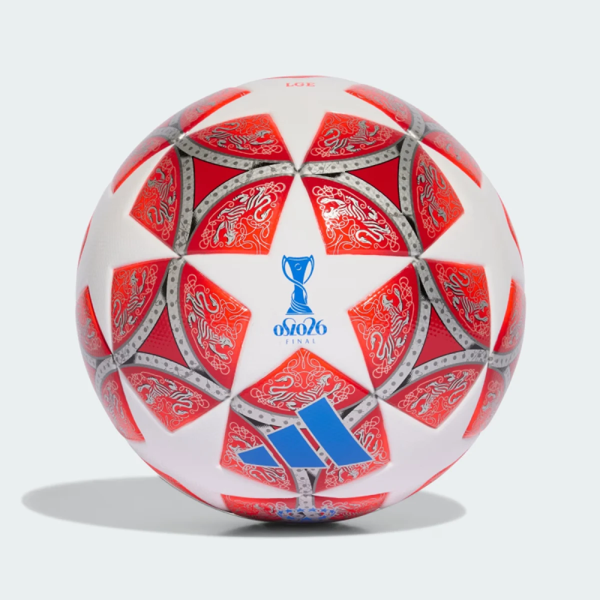 Futbalová lopta ADIDAS WUCL LGE WHITE SCARLE · záber 2