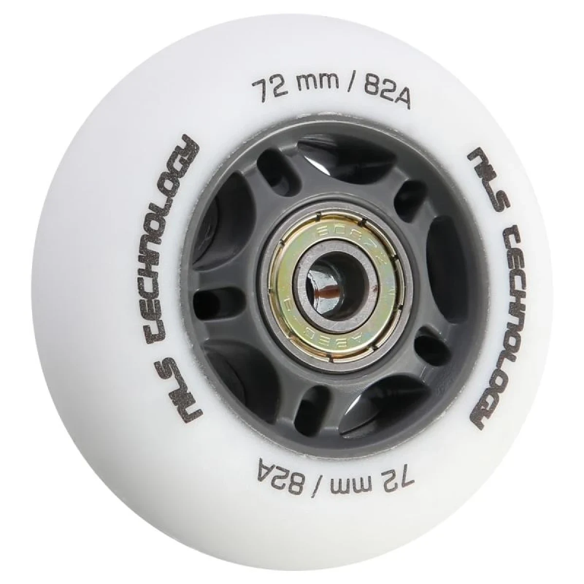 Nils Matná kolečka Extreme PU 72x24 82A s ložisky ABEC 9, bílá, 4 ks · záber 1