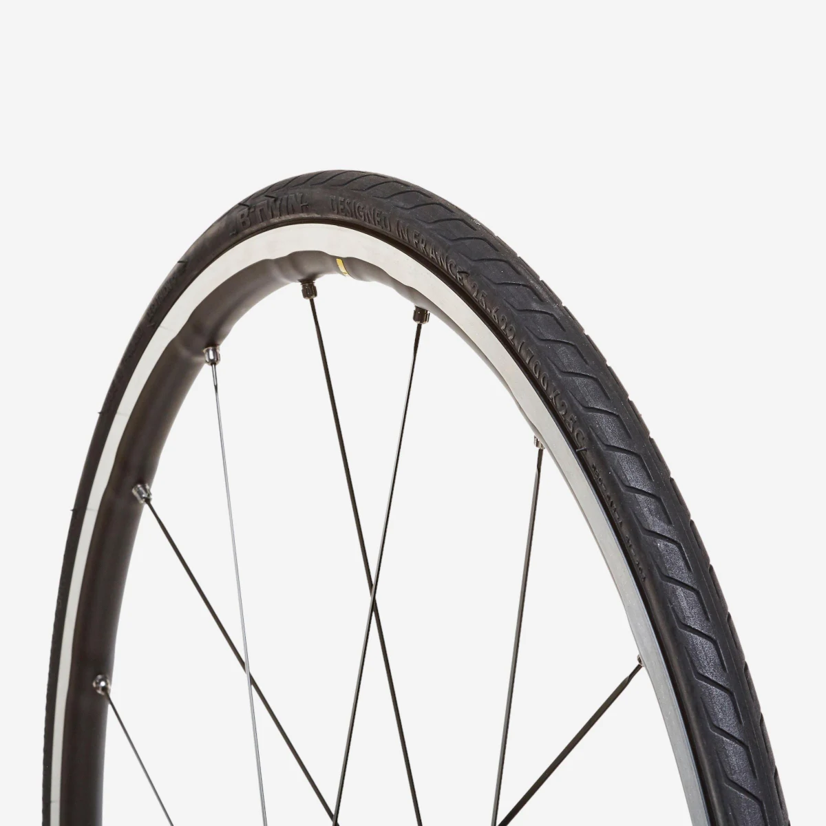 BTWIN Plášť Triban Protect Light 700 × 25 + mäkké pätky / ETRTO 25-622 25-622 · záber 1