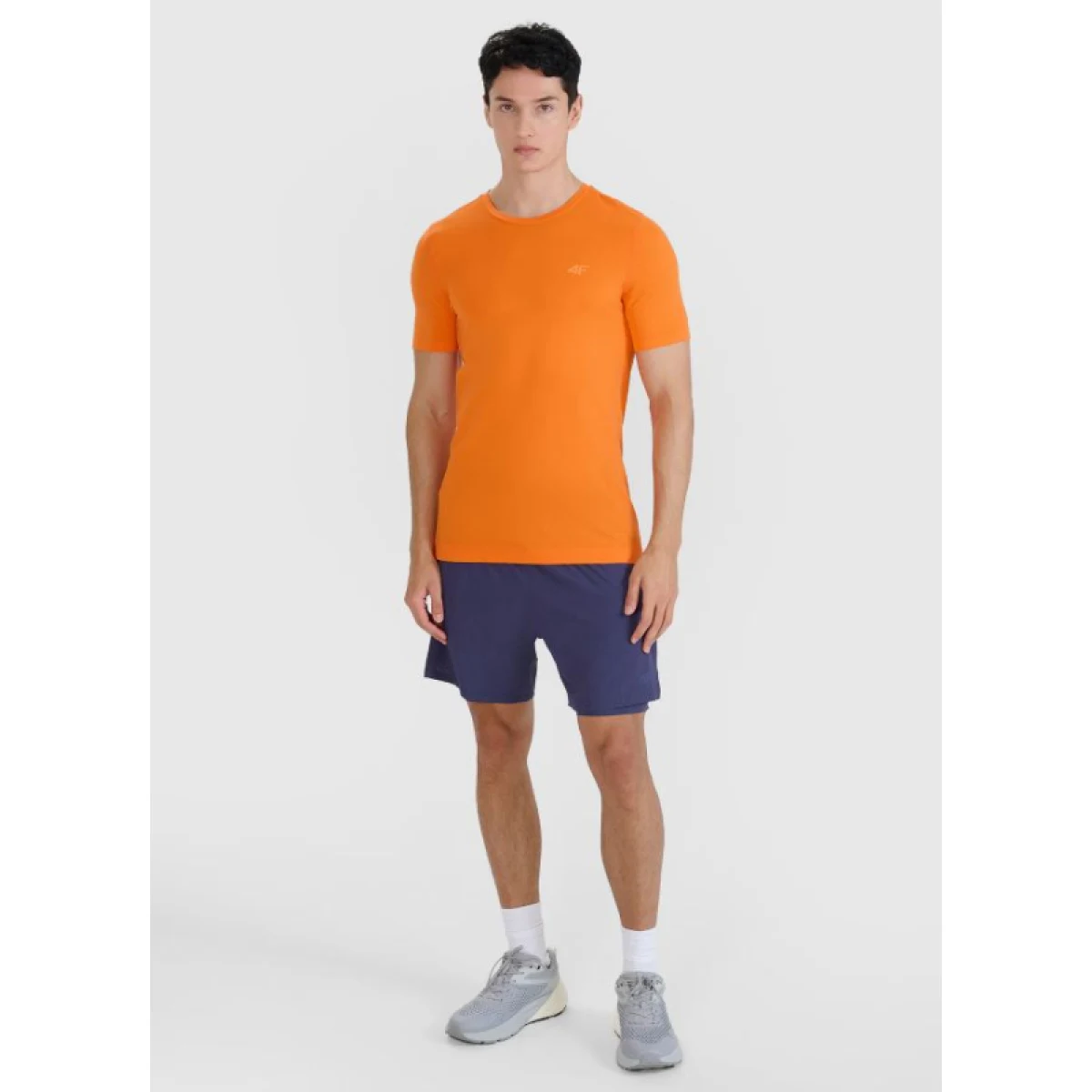 Pánské běžecké tričko s krátkým rukávem 4F TSHIRT FNK-WSS25TFTSM1262-70S-ORANGE · záber 5