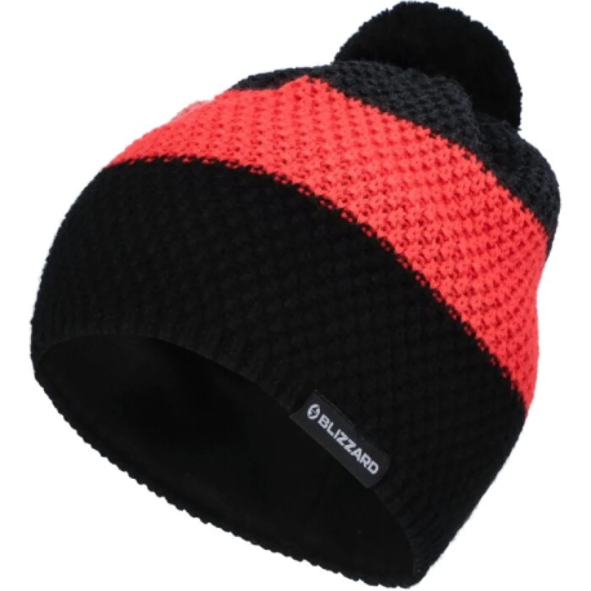 Zimní čepice BLIZZARD Silvretta, black cherry red grey · záber 1