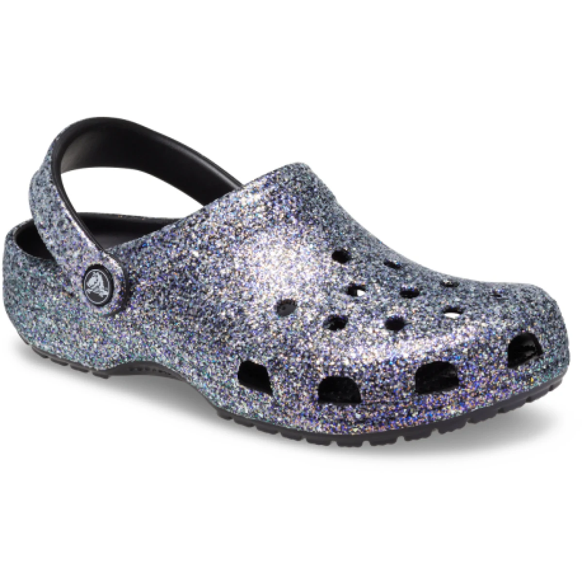 Kroksy (rekreačná obuv) CROCS Classic Glitter Clog black multi · záber 1