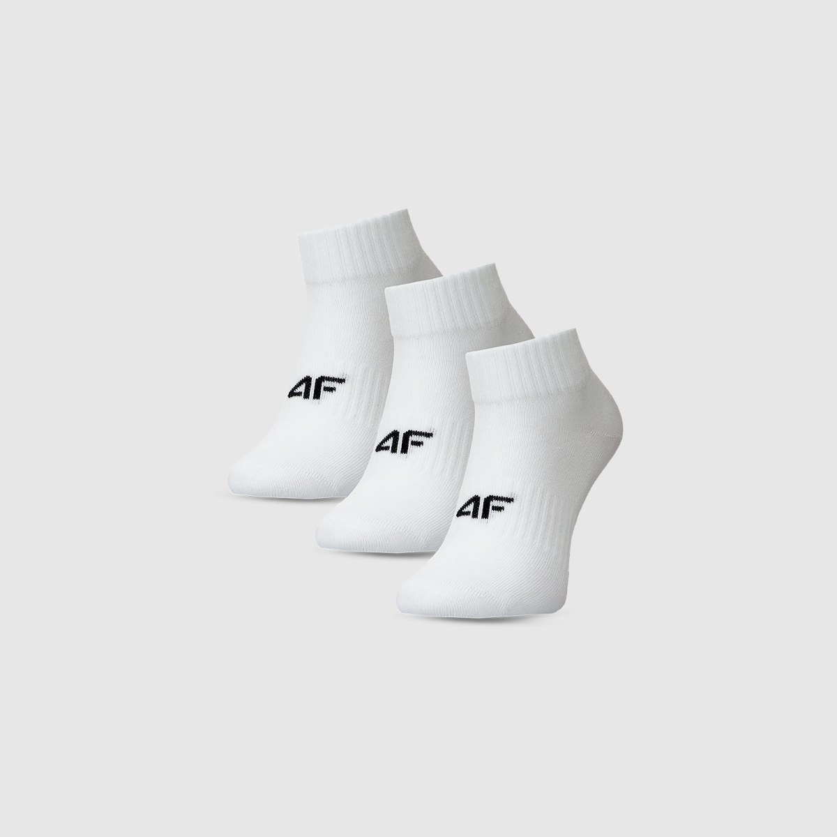 Dievčenské casual ponožky nad členok (3-pack) - biele · záber 1