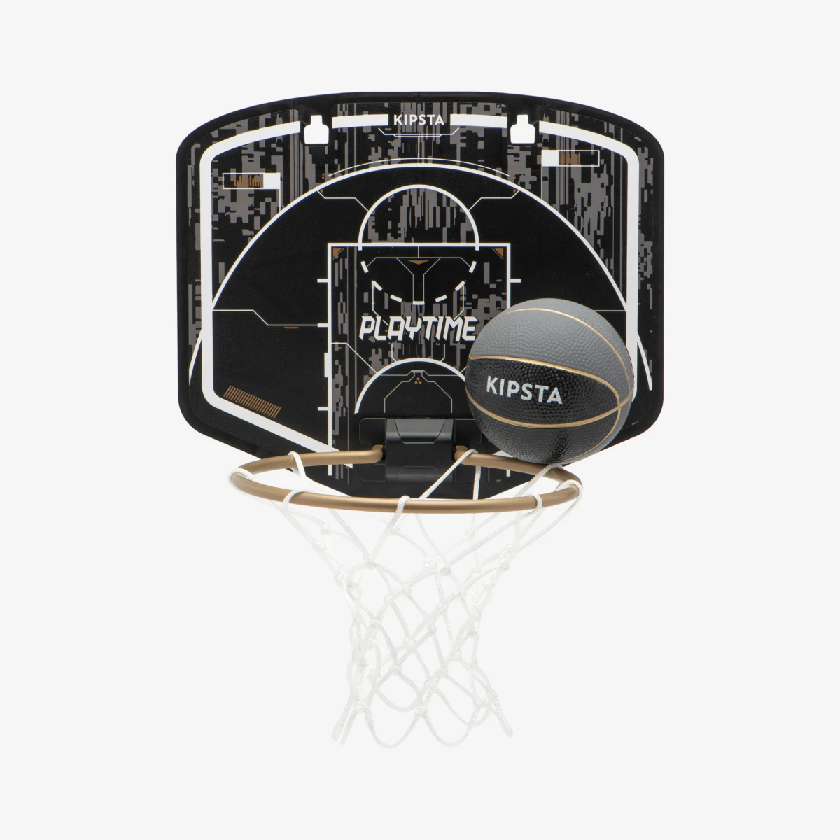 KIPSTA Mini basketbalový kôš SK100 čierno-zlatý bez · záber 1
