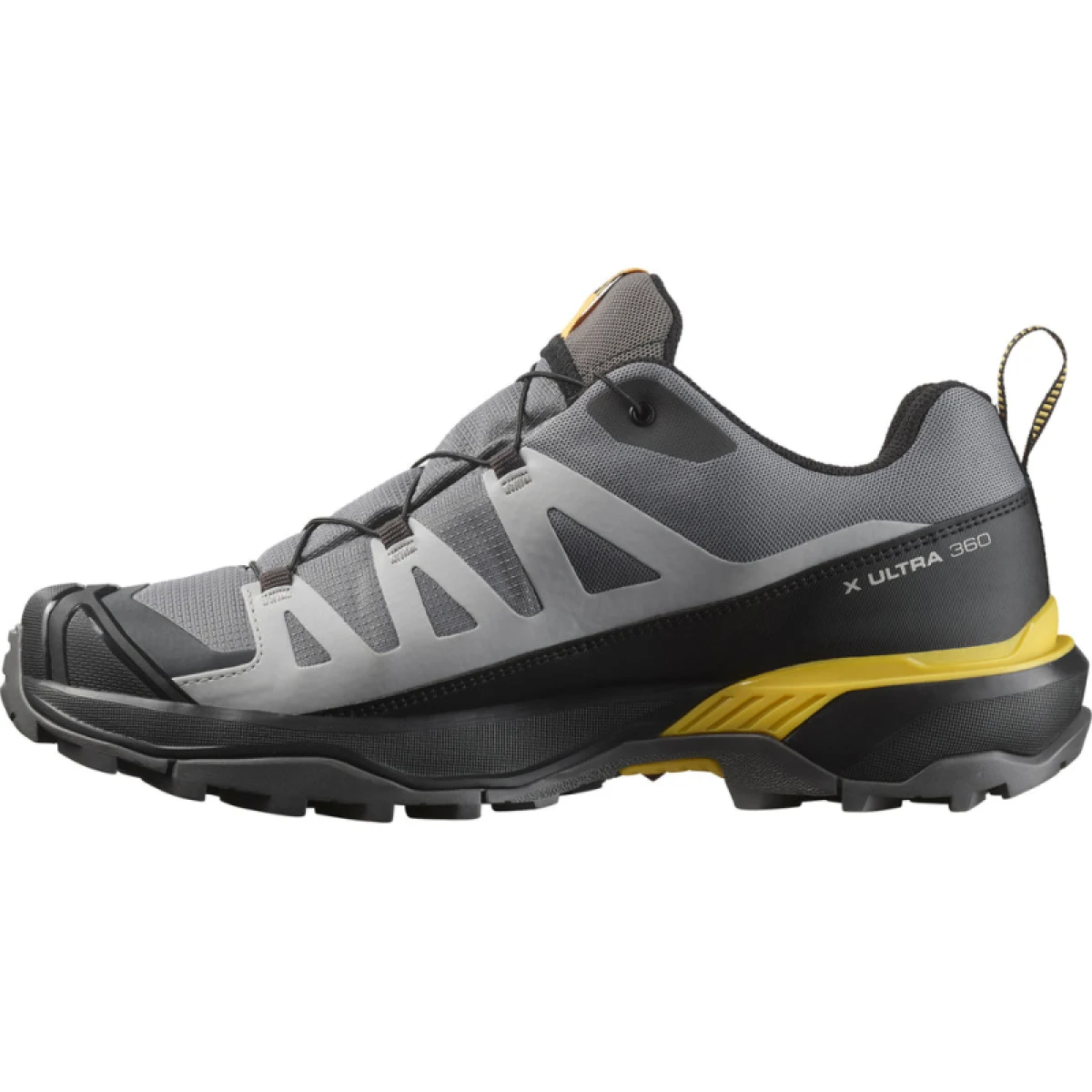 Pánská nízká turistická obuv SALOMON X Ultra 360 GTX M castlerock black spicy mustard · záber 2