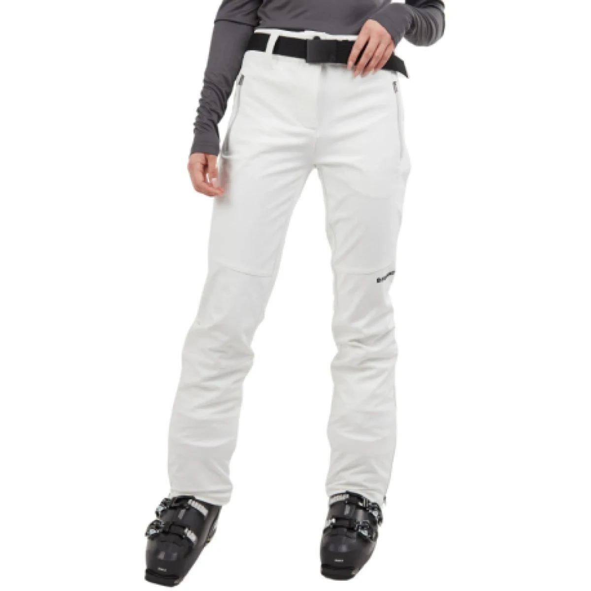 Dámske lyžiarske softshellové nohavice FUNDANGO Galena Softshell Pants-100-white · záber 1