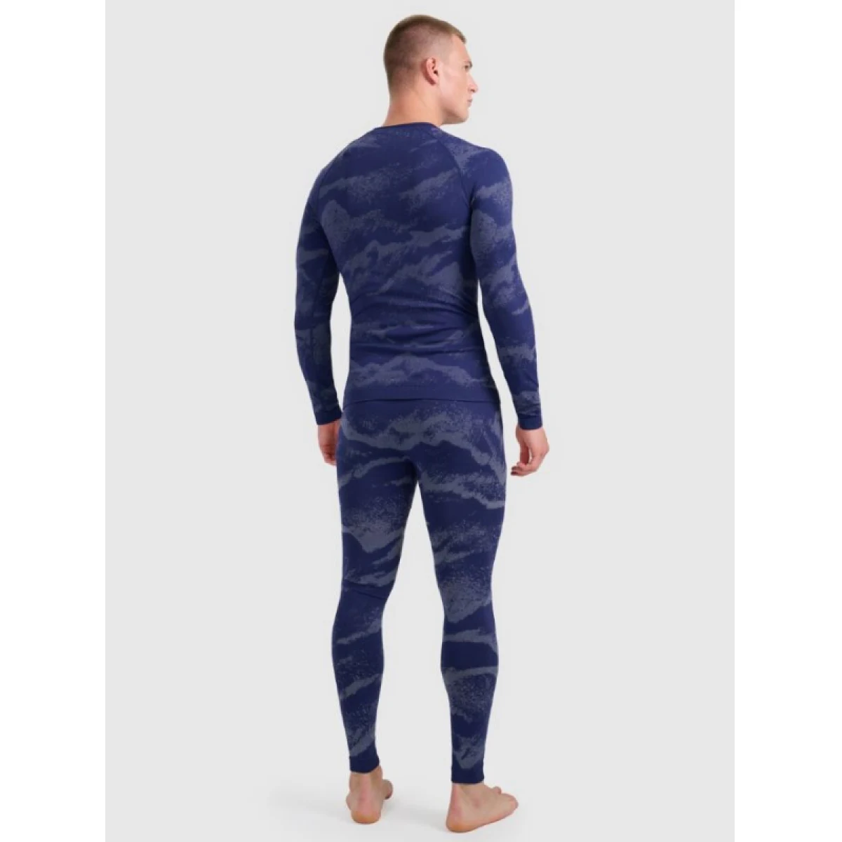Pánské termo kalhoty 4F SEAMLESS UNDERWEAR M228-WAW25USEAM228-32A DENIM ALLOVER · záber 4