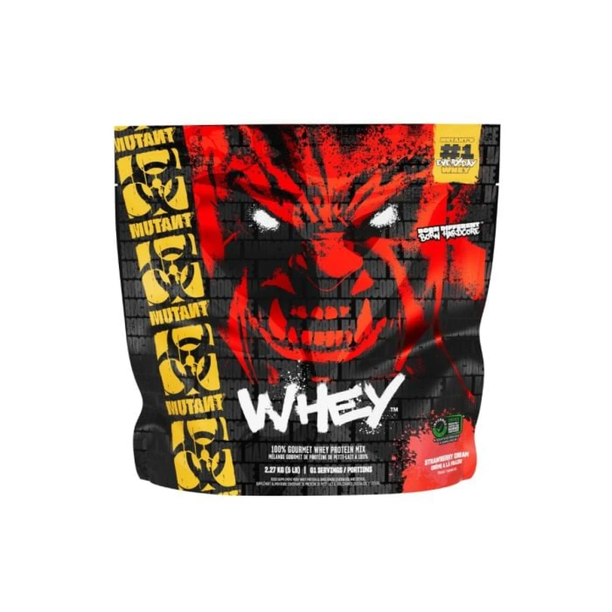 PVL Mutant Whey jahodový krém · záber 1