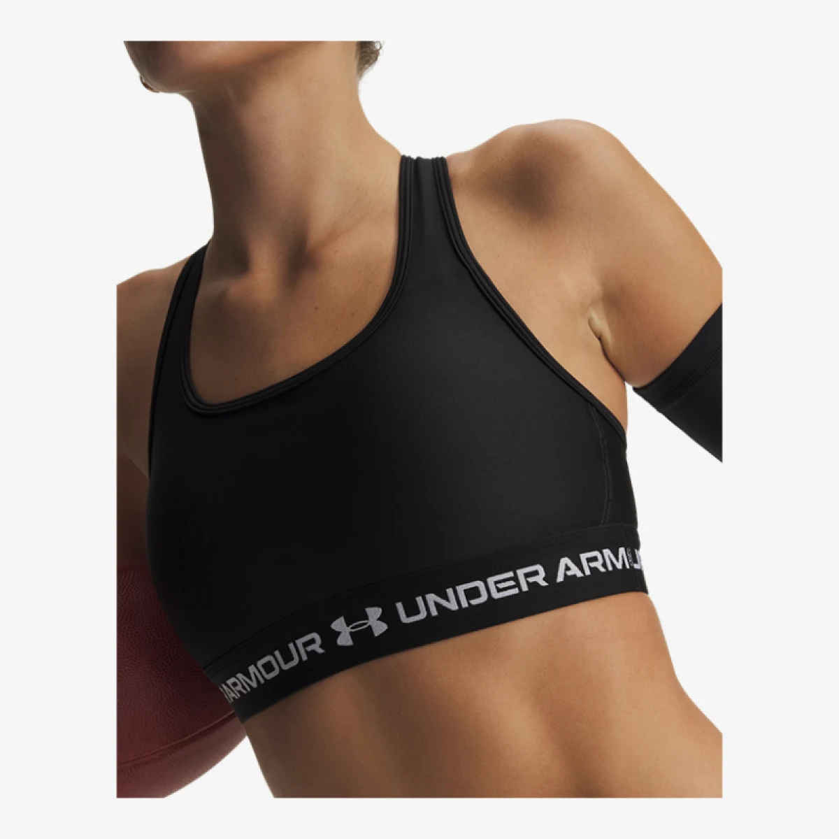 Dámska tréningová športová podprsenka UNDER ARMOUR Crossback Mid Bra-GRY · záber 4