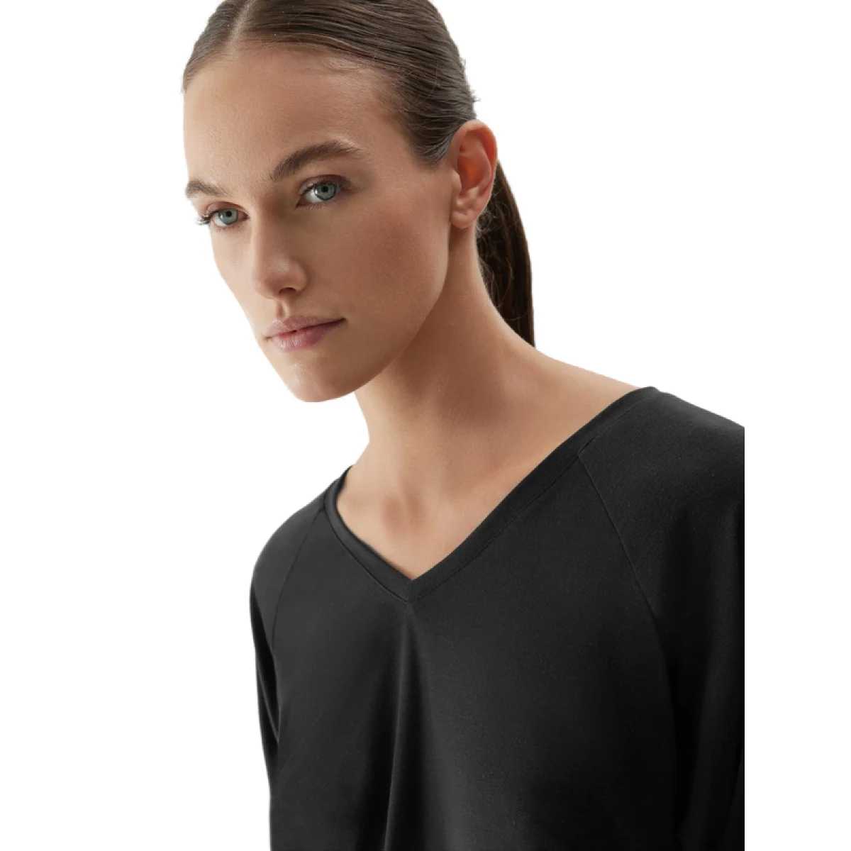 Dámské tréninkové tričko s dlouhým rukávem 4F LONGSLEEVE FNK-AW23TFLOF153-22S-ANTHRACITE · záber 3