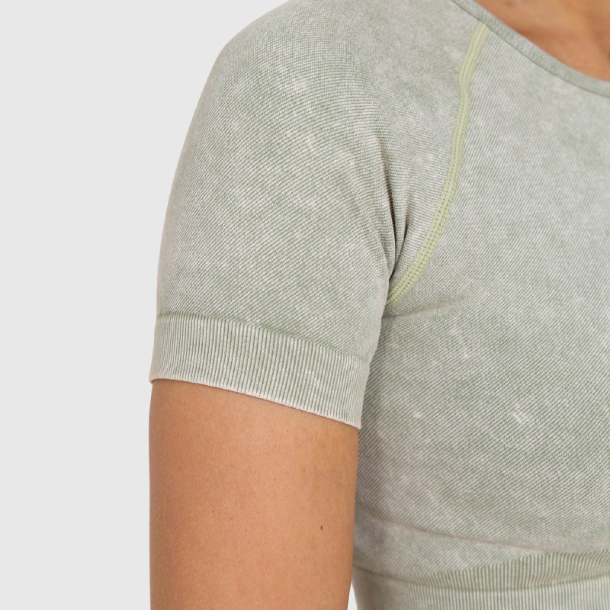 Dámsky crop top Iron Aesthetics Faded, washed green · záber 4